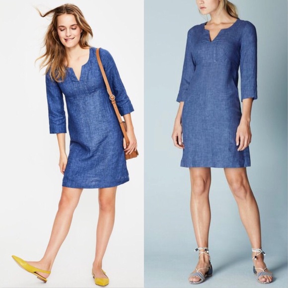 boden linen tunic dress